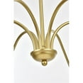 thumbnail image 6 of Maklaine 60" 6-Light Transitional Metal Chandelier in Brass Finish, 6 of 7