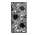 thumbnail image 3 of Floral Metal Wall Decor - 19" x 1.5" x 39" - Black/Gold, 3 of 5