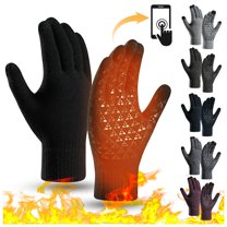 Unisex Fleece Lined Touchscreen Gloves Non-Slip Grip Winter Cycling Gloves