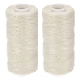 thumbnail image 1 of Unique Bargains Fil Ciré en Polyester pour Couture de Cuir 55 Yards 150D/1mm (Perle, Lot de 2), 1 of 6