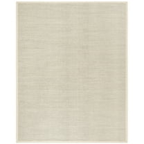 SAFAVIEH Natural Fiber Clarissa Solid Area Rug, Black/Ivory, 2' x 3'