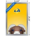 thumbnail image 3 of NFL Los Angeles Rams - S. Preston Mascot Rampage Wall Poster, 14.725" x 22.375", Framed, 3 of 3