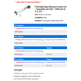 thumbnail image 2 of Front Right Upper Rearward Control Arm - Compatible with 2007 - 2008 Audi S6 5.2L V10, 2 of 2