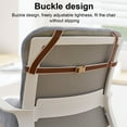 thumbnail image 4 of Eurhowing Thick Seat Cushion with Backrest, Velvet Back & Butt Support Office Chair Cushion, Chair Pad for Home Office, Gray, 4 of 12
