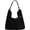 Black, variant on Suede Tote Bag Shoulder Bags for Women Underarm Bag Women’s Work Purses Crescent Bag Handbag Winter Fall