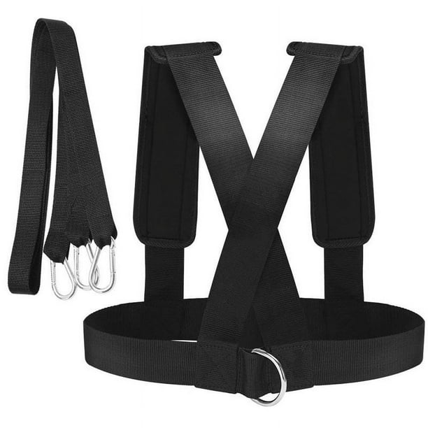 Correa de tracción de trineo para entrenamiento de resistencia física, velocidad, carrera ágil, cable de tracción de neumáticos, cinturón de entrenamiento de resistencia