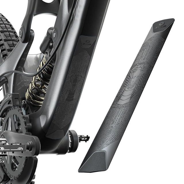Calcomanía de cinta de para bicicleta, cadena de bicicleta de de tubo inferior para ciclismo, ive para bicicletas plegables de ca , Patrón de serpiente negra DYNWAVEMX Pegatina para cuadro de bicicleta