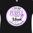thumbnail image 4 of Inktastic I Wear Purple for my Mom- Lupus Awareness Boys or Girls Toddler T-Shirt, 4 of 5