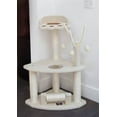 thumbnail image 2 of Majestic Pet Products 36 in. Bungalow Sherpa Cat Tree - White, 2 of 2