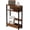 Tiger stripe, variant on Slim Nightstand with Shelf & Magazine Holder – Compact Side Table for Small Spaces, Ideal for Bedroom, Living Room or Bathroom,Walnut