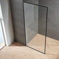 thumbnail image 6 of Serene Valley 34 x 72 Inch Tempered Glass Stand Alone Shower Screen, Black, 6 of 7