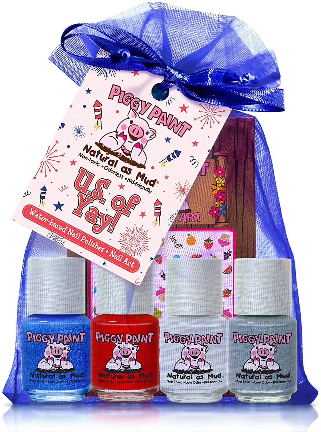 Piggy Paint U.S. of Yay! NonToxic Nail Polish Gift Set
