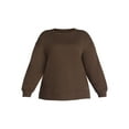 thumbnail image 5 of Terra & Sky Women's Plus Size Fleece Sweatshirt, Size 0X-5X, 5 of 5