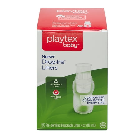 Playtex Baby Nurser, 50 Count New, 4 fl oz Liners