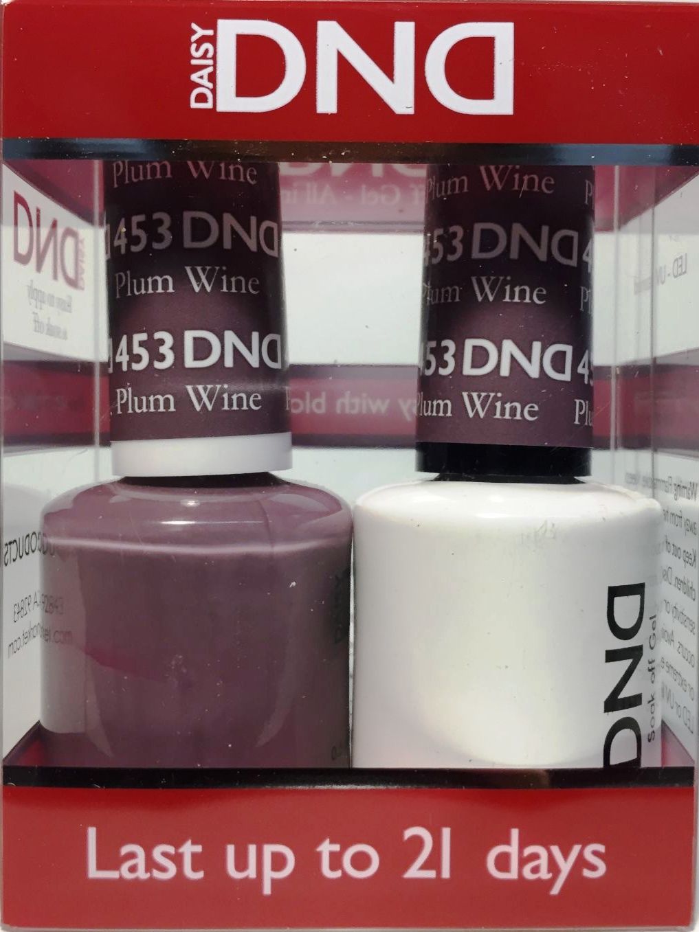 Dnd Dnd Nail Polish Gel Matching Lacquer Set 453 Plum