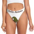 thumbnail image 1 of Fotbe Hello Autumn Tanga Sin Costuras para Mujer con Estampado – Panties Invisibles, Transpirables y Cómodos para Uso Diario-X-Large, 1 of 6