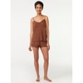 thumbnail image 5 of Joyspun Women's Knit Camisole and Shorts Sleep Set, 2-Piece, Sizes S to 3X, 5 of 5