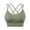 Green, variant on Clearance! Hontri Womens Back Sport Bras Padded Strappy Cropped Bras for Yoga Workout Fitness Low Impact Bras Bras for Women Blue M