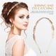 thumbnail image 4 of FELTECHELECTR Diadema de novia, diadema brillante, banda estrecha para el cabello, decoración brillante para el cabello de novia, accesorio para el cabello de boda, 4 of 5