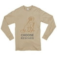 thumbnail image 2 of Big Size Choose Rescued Ring Spun Cotton Premium Long Sleeve Graphic Shirt - Mushroom XL, 2 of 4