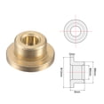 thumbnail image 3 of Uxcell 4x8x6mm Flange Sleeve Bearings Sintered Bronze Self-Lubricating Bushing 2 Pack, 3 of 6