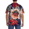 thumbnail image 3 of KLL Paisley2 Print Men's Shirt Short Sleeve Button Down Summer Cuba Beach Shirts- Small, 3 of 5