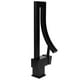 thumbnail image 2 of Grifo de cascada G1/2, grifo moderno mezclador de agua fría y caliente para baño, cocina, lavabo, negro, 2 of 5