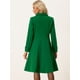 thumbnail image 4 of Abrigo Vintage de Invierno para Mujer Abrigo Largo con Doble Botonadura Verde M, 4 of 5