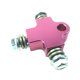 thumbnail image 2 of Conector de 3 vías para manguera de aceite de freno, kit de conversión de disco doble delantero, adaptador universal para manguera de freno triple de Púrpura, 2 of 8