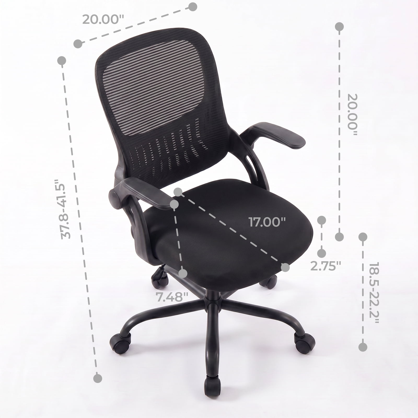 Alvantor 30" Tall Office Chair with Adjustable Footrest, Ergonomic Drafting Chair for Standing Desk, Black/Gray/Pink