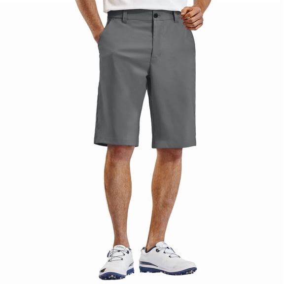 PULI Men’s Golf Shorts 12" Inseam Lightweight Stretch Quick-Dry Hiking Casual Dress Work Hybrid Shorts with Pockets