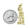 thumbnail image 3 of 14K Gold 30MM Saint Lazarus Pendant, 3 of 5