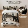 thumbnail image 4 of Flymme Bear Comforter Set Queen Size,3-Piece Farmhouse Animal Bedding Sets for Boys Adult,Wildlife Themed Bed Set with 2 Pillowcases for Bedroom Decor, 4 of 8