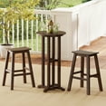 thumbnail image 1 of Gymax 3PCS Outdoor HDPE Bar Table & Chair Set for 2 w/ Footrests for Garden Yard Pool, 1 of 10