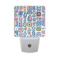 thumbnail image 6 of Yayeee LED Night Light for The Home Plug in With Light Sensors 2 Pack, Blue Retro Pattern, 6 of 6