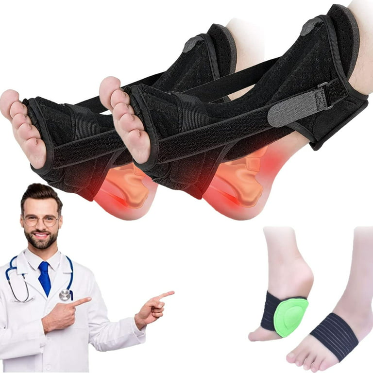 Adjustable Plantar Fasciitis Night Splint Foot Drop Brace For Heel Pain  Relief