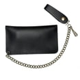 thumbnail image 6 of Heavy Duty Black Leather Trucker Wallet with Snaps, Zippers, Credit Card Holders and Chain, 6 of 7