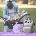 thumbnail image 5 of HHX Breast Therapy Ice Packs, 2-Pack Large U-Shaped Breast Pads, Reusable Hot & Cold Compress for Nursing Mothers（Purple）, 5 of 6