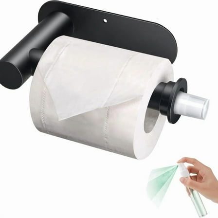 Toilet Paper Holder With Hidden Spray Bottle, Inspired By Towel Holder With Spra