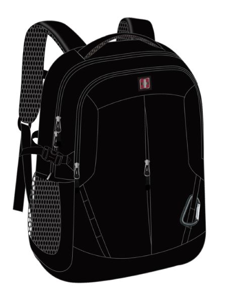 Swiss Tech Adult Unisex Alps Black Backpack with Adujustable Straps -  Walmart.com