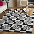 thumbnail image 3 of SAFAVIEH Metro Bertrand Geometric Area Rug, Black/Ivory, 8' x 10', 3 of 8