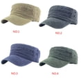 thumbnail image 2 of Sonducket Gorro estilo gorra de cadete básico y desgastado de algodón Sombreros negro, 2 of 6
