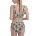 thumbnail image 5 of High Waisted Bikini Sets For Women, Artsy Cute Gecko Lizard Swimsuits Tummy Control, Two Pieces Bathing Suit, 5 of 8