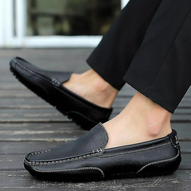 Zapatillas Blancas Vestir Hombre Zapatos De Cuero Genuino Para