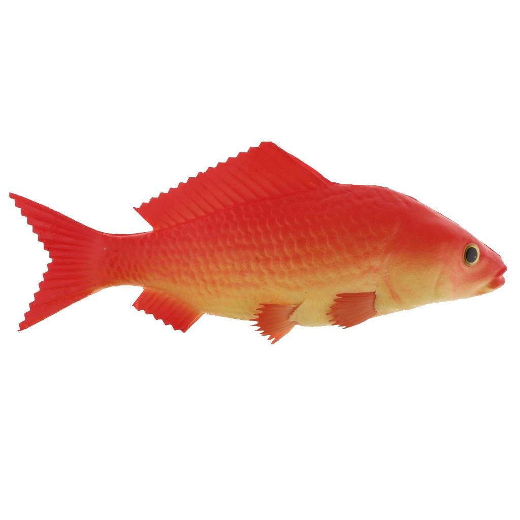 3D PU Simulated Animal Fish Red Carp Realistic Fish Model Crafts Kids Toy  Kitchen Decor 