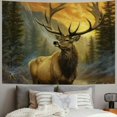 thumbnail image 2 of BCIIG Deer Antlers Nature Tapestry Wall Hanging Unique Style Graphic Tapestries Home Wall Decor Art for Living Room Bedroom Apartment Farmhouse Dorm 40x30inch, 2 of 6