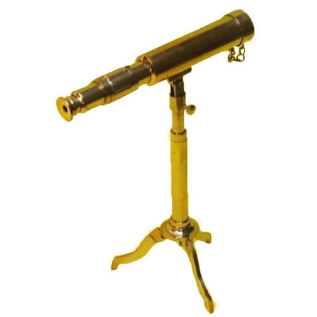 EC World Imports Reproduction Miniature Antique Replica Decorative Telescope
