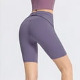 thumbnail image 2 of Seductiva Women's High Waist Workout Shorts Women's Sports Skinny Quarter Pants High Waisted Yoga Fitness Pants Short Pants Breathable Lounge Yoga Shorts 1PC, 2 of 5