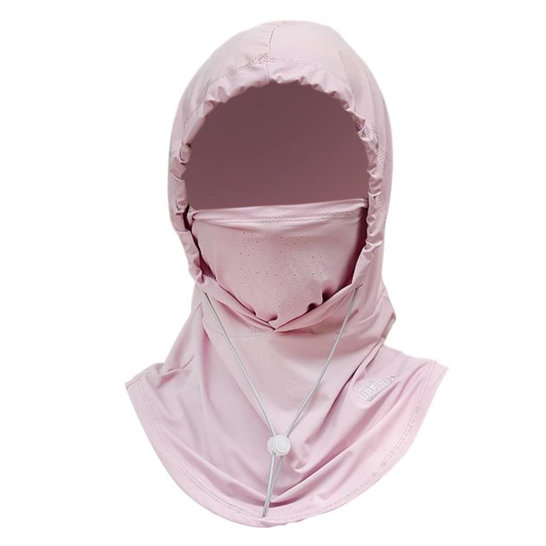 Pasamontañas de verano, sombrero para el , ligero y cómodo, con malla nasal, máscara de cabeza completa para jardinería, motocicleta, camping, senderismo en verano. Rosa