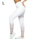 thumbnail image 3 of Impresión de pantalones de cintura alta carrera Ejercicio Ejercicio Fitness Yoga Deportes Leggings Adelgazamiento Casual Tobillo Longitud Pantalones Blanco L seitruly AP004582-03, 3 of 7